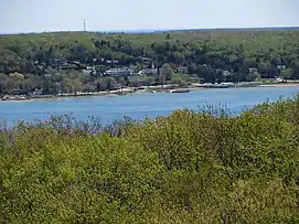 View of Ephraim from the former Eagle tower in Peninsula State Park