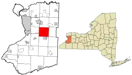 Location in Erie County and  New York.