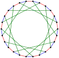 The chromatic index of the F26A graph is&nbsp;3.