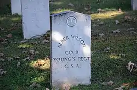 Grave Marker for Alber Wilson