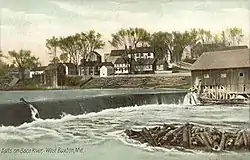Falls on Saco River c. 1908
