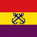 Rank flag of the Minister of the Navy (Ministro de Marina)