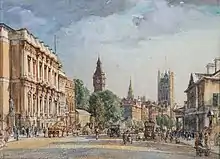 Image 15Whitehall by Francis Dodd (1920) displaying the Palace of Westminster (from Culture of England)