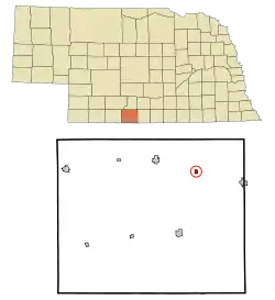 Location of Edison, Nebraska