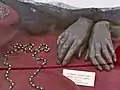 Posthumous casting of Milena's hands