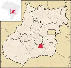 Location in Goiás state