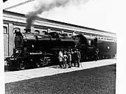 Sir Alexander and party inspecting 710 at Islington