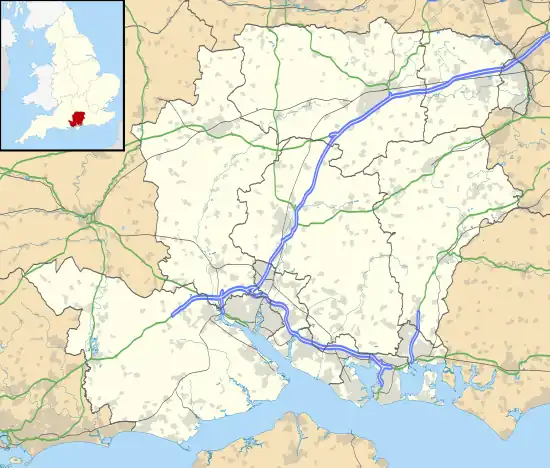 Awbridge is located in Hampshire