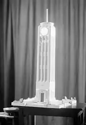 1934 Hastings Clock Tower design entry by Sidney George Chaplin, photographed by Lovell-Smith