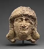 Female head; circa 2000-1600 BC; ceramic; 18 x 12.7&nbsp;cm; Metropolitan Museum of Art (New York City)