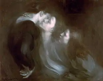 Le Réveil, Her Mother's Kiss (1899), oil on canvas, 94 x 120&nbsp;cm., Pushkin Museum, Moscow