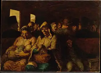 The Third-Class Carriage; by Honoré Daumier; c.1862–1864; oil on canvas; 65.4 x 90.2&nbsp;cm; Metropolitan Museum of Art (New York City)