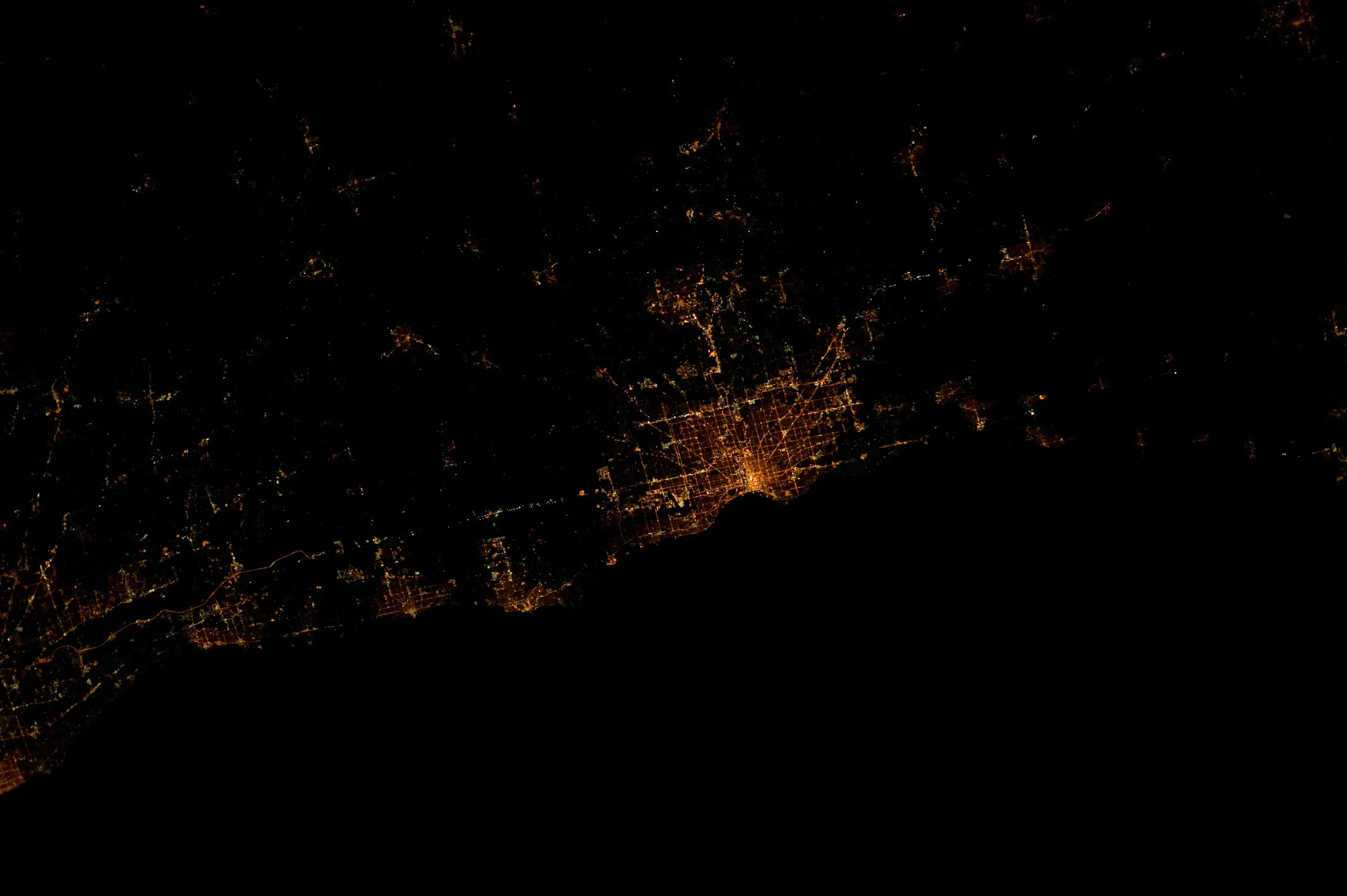Waukegan, 11:23:40&nbsp;pm CDT in 2012 during Expedition 30 at the International Space Station