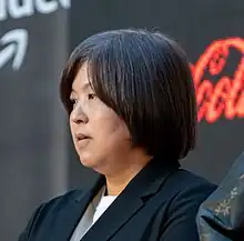 cropped side view of Iguchi at Tokyo International Film Festival 2023