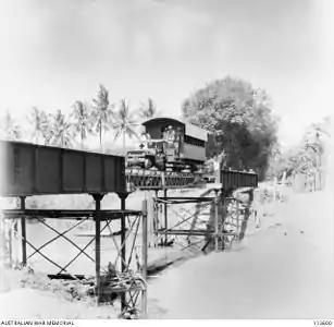 General Wootten crosses the Bongowan river