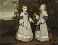 Twin girls aged 4 in 1654