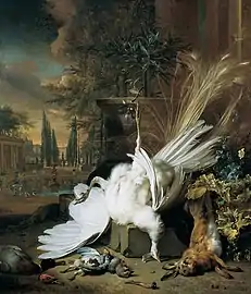 The White Peacock (1692), oil on canvas, 191 x 166&nbsp;cm., Academy of Fine Arts Vienna