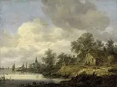 A River Scene (1646), oil on panel, 42.6 x 56.5&nbsp;cm., National Galleries of Scotland