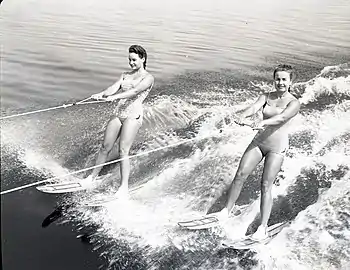 Janelle (Daughter) and Leona Kirtley (Mother) Doubles Both Front Facing (1962)