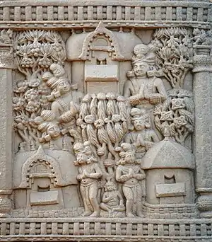 Jetavana of Sravasti, Sanchi Stupa 1, Northern Gateway