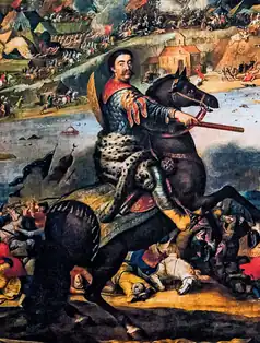 John III Sobieski in battle of Khotyn, 1673
