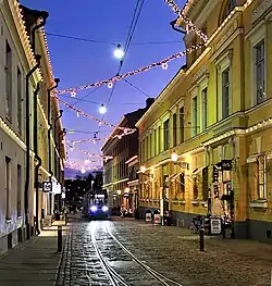 Katariinankatu street at Christmas time in Kruununhaka