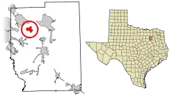 Location of Talty in Kaufman County, Texas