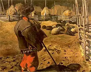 Landscape: Shepherd; 1906, oil on canvas, 98 × 132&nbsp;cm, District Museum, Lublin.