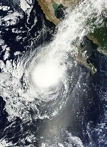 Satellite image of Tropical Storm Kevin on August 4
