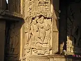 Ganga-Yamuna Sculpture Chaturbhuj Temple, Khajuraho India