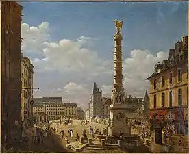 La Place du Châtelet by Étienne Bouhot (1810)