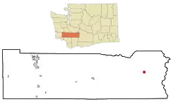 Location of Packwood in Lewis County, WA
