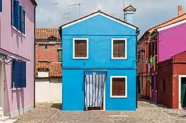 A lonely house in a residential area