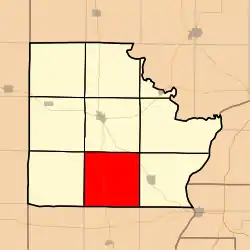 Location in Brown County