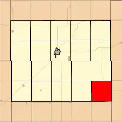 Location in Ellsworth County