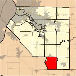 Location in St. Clair County