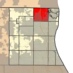 Location in Lake County