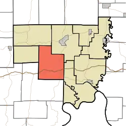 Location of Union Township in Crawford County