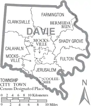 Calahaln Township in Davie County