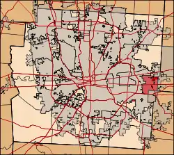Location of Truro Township in Franklin County.