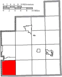 Location of Bainbridge Township in Geauga County