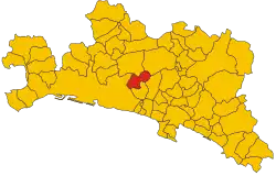 Davagna within the Metropolitan City of Genoa