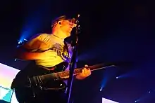 Matthew Hoopes performing with Relient K in 2008