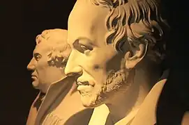 Melanchthon with Luther behind, by Schadow, Melanchthon House Museum, Wittenberg