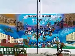 Mural in the Mercado 8 de Julio.