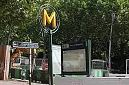 Street-level entrance at Porte de Bagnolet