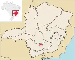 Location in Minas Gerais state