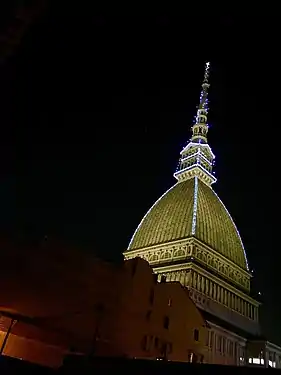 Decorated in LED lights for the 110th anniversary of the establishment of Aem/Iren