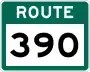 Route 390 marker