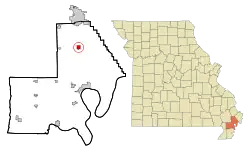 Location of Matthews, Missouri